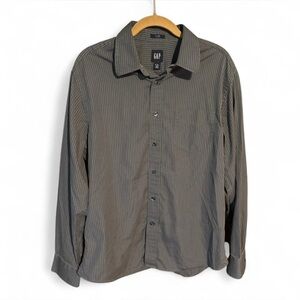 GAP Charcoal Pinstripe Shirt